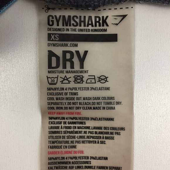 GYMSHARK Gray Charcoal Mint Green Logo Waist Butt Enhance Moisture Wick Leggings - Picture 2 of 9